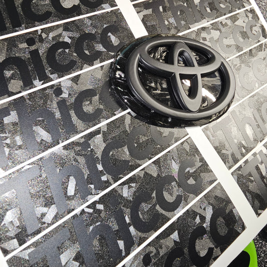 Thiccc Decal *FORGED CARBON FIBER*