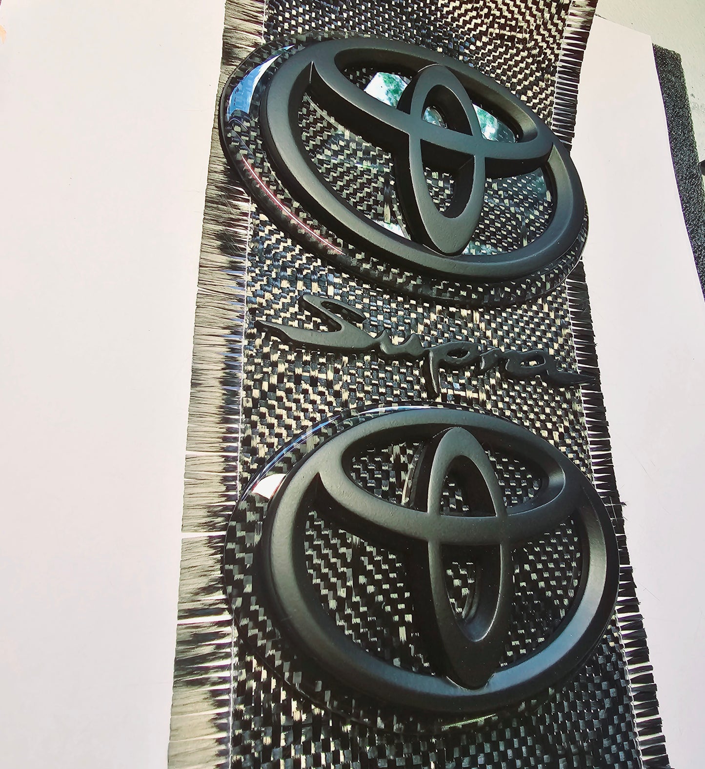 Toyota Supra Honeycomb "Hex" Carbon Fiber Badges MK5