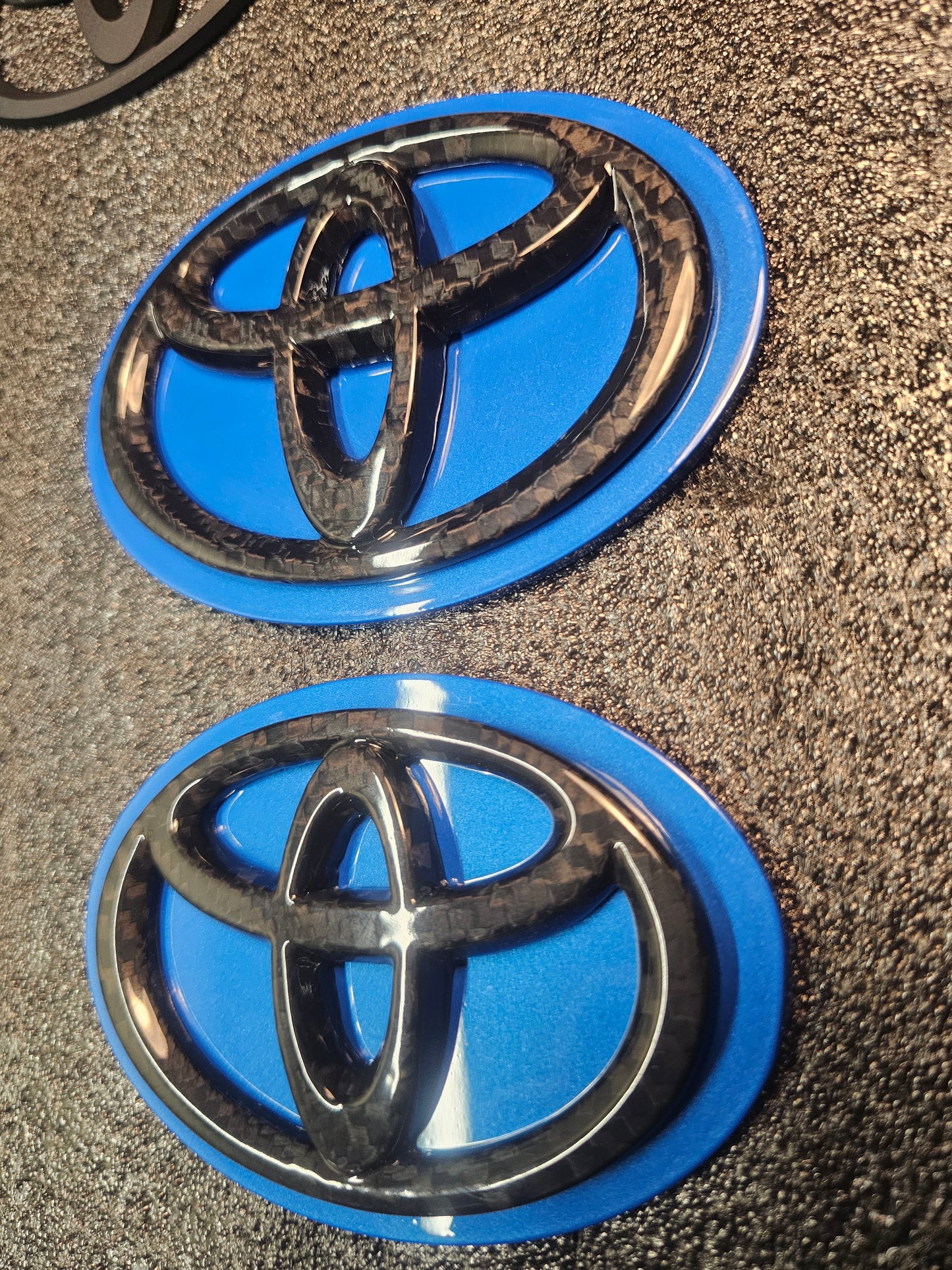 Refraction Blue MKV TOYOTA SUPRA PAINT MATCH BADGES
