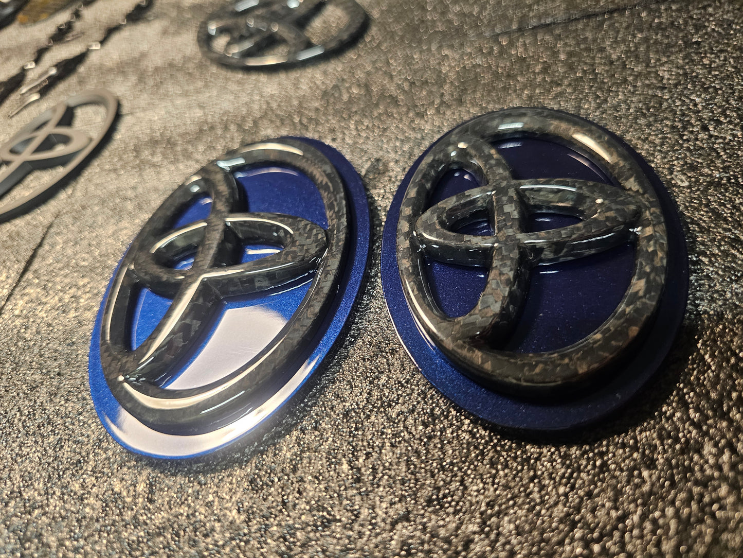 Downshift Blue MKV TOYOTA SUPRA PAINT MATCH BADGES