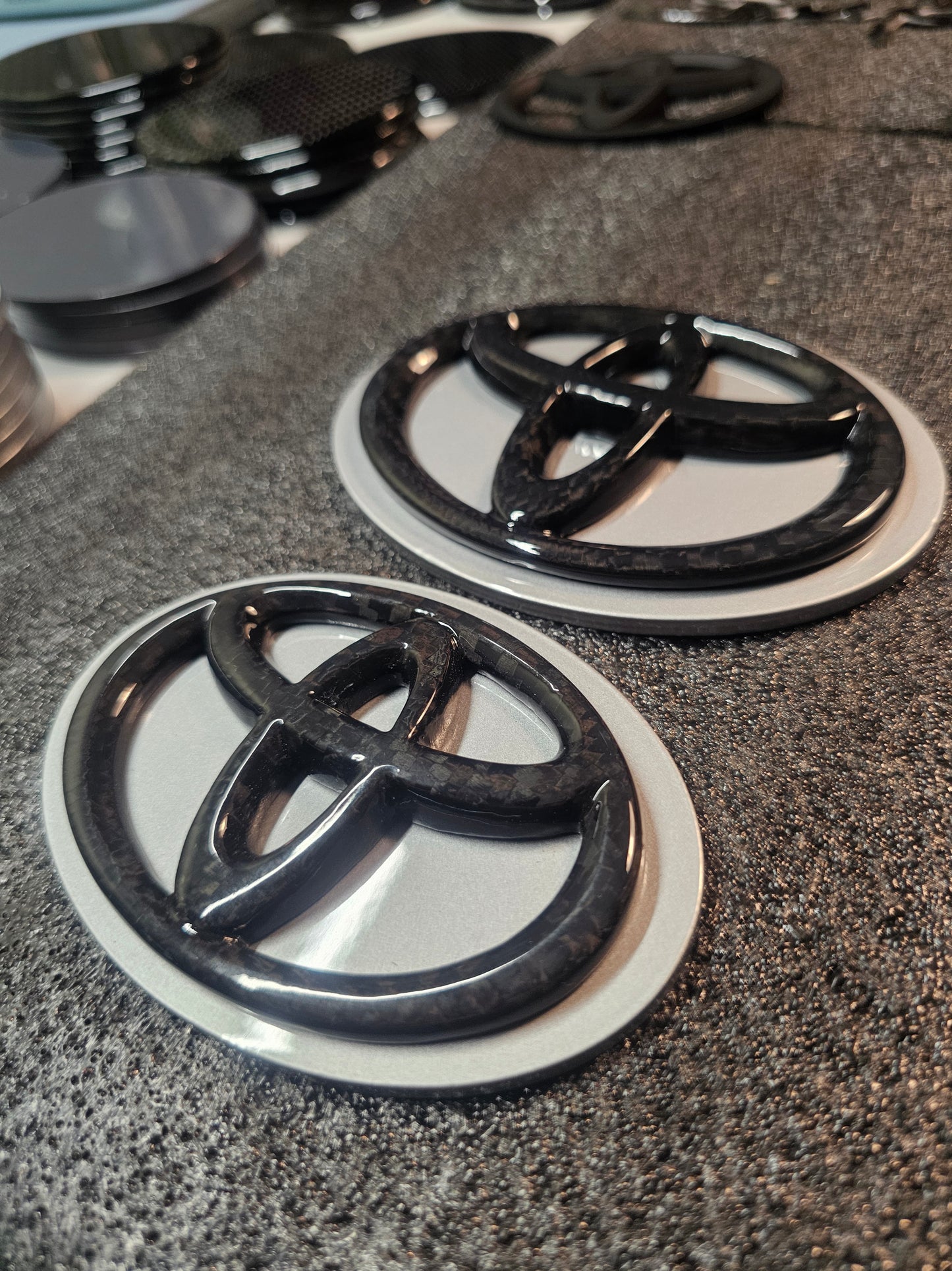 Tungsten Silver MKV TOYOTA SUPRA PAINT MATCH BADGES
