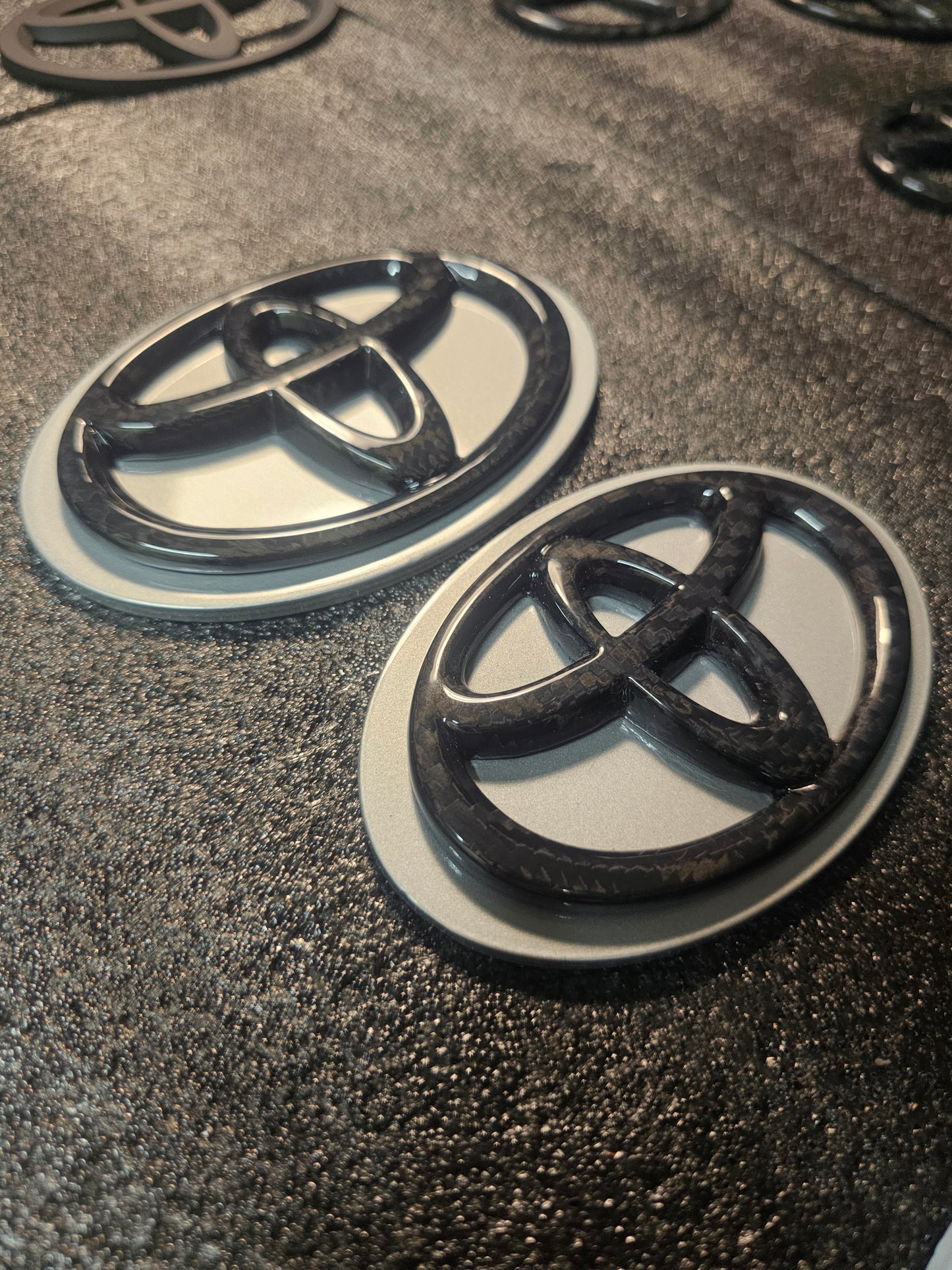 Tungsten Silver MKV TOYOTA SUPRA PAINT MATCH BADGES