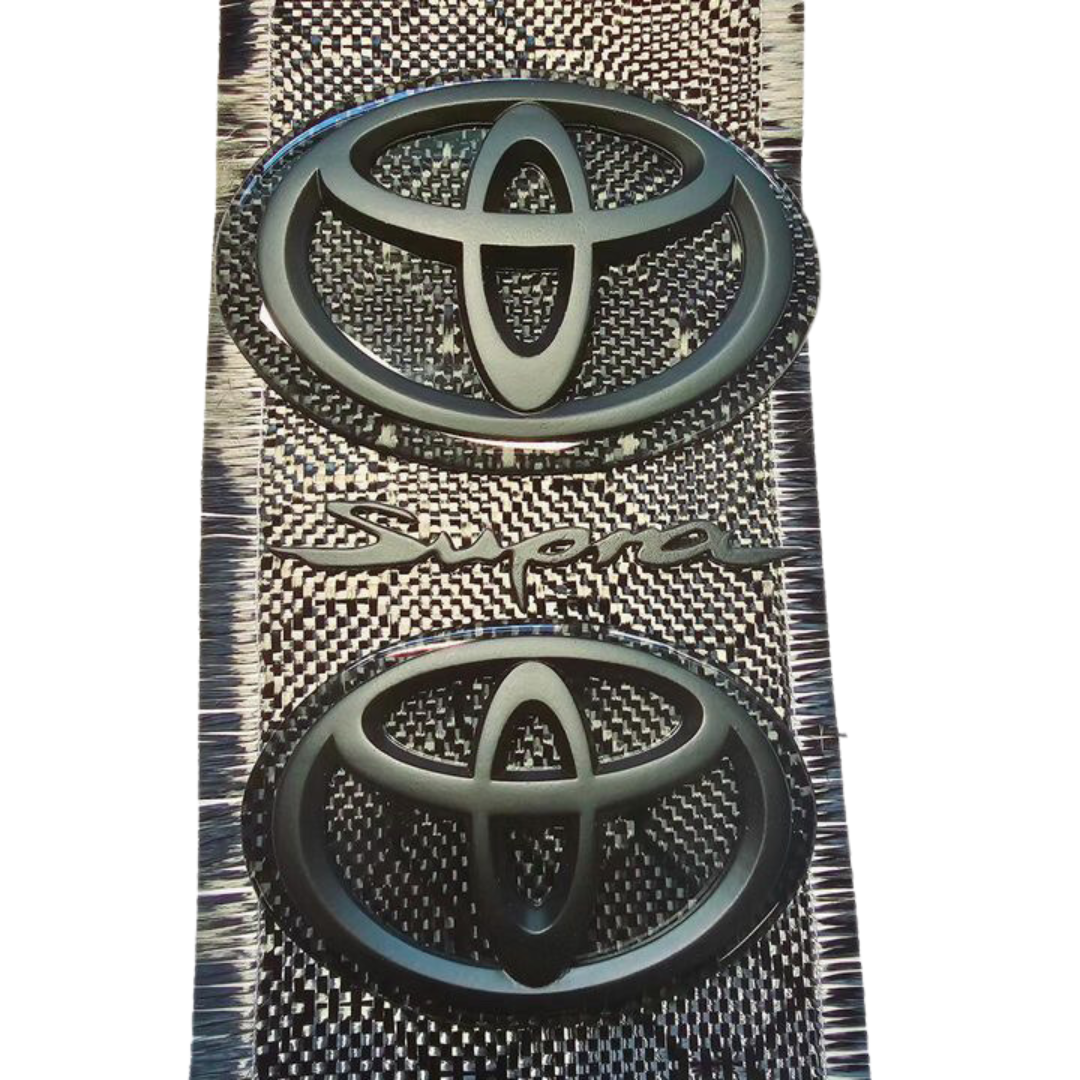 Toyota Supra Honeycomb "Hex" Carbon Fiber Badges MK5