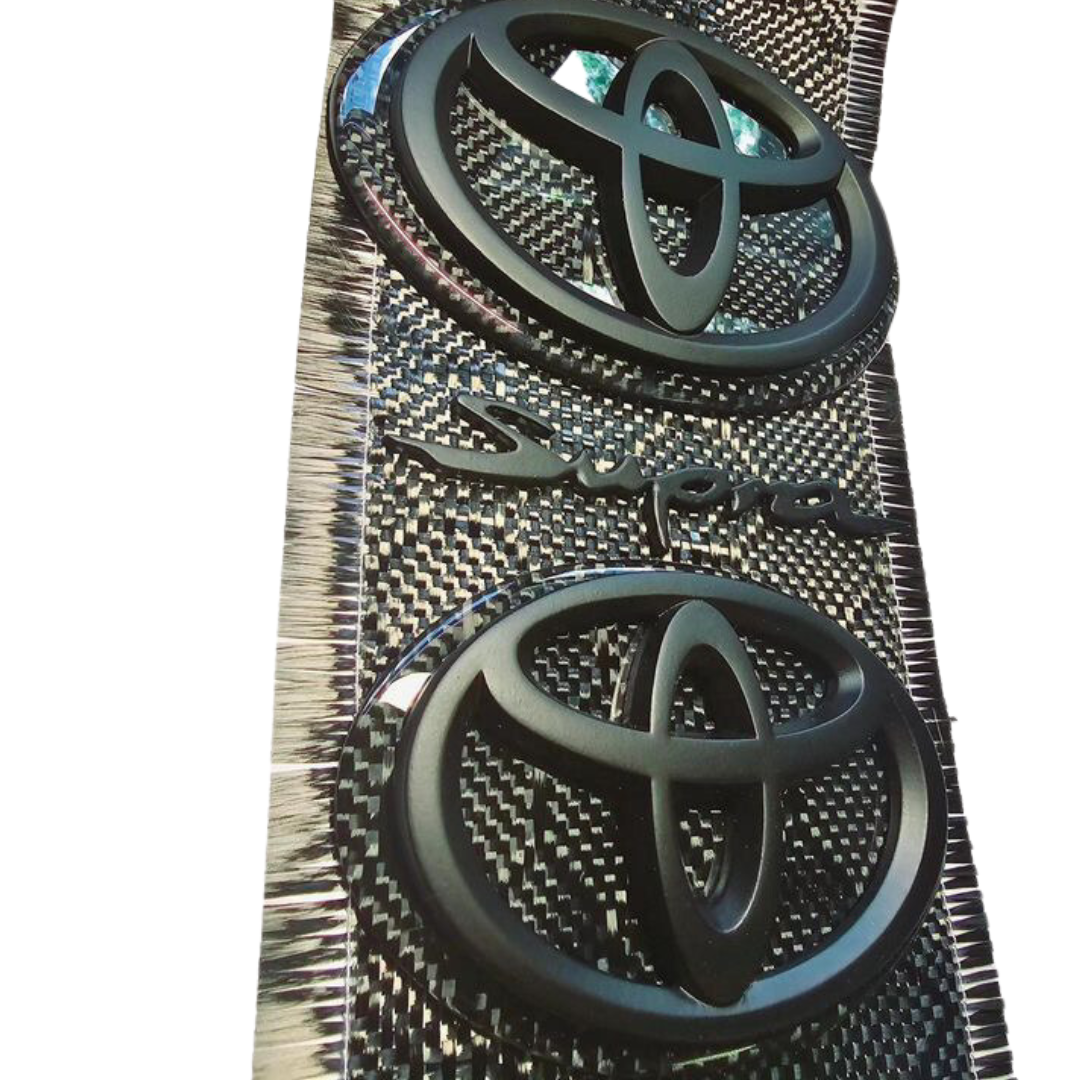 Toyota Supra Honeycomb "Hex" Carbon Fiber Badges MK5