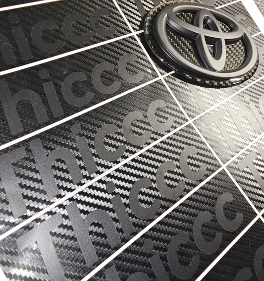 Thiccc Decal *Carbon Fiber*