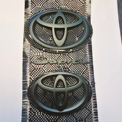 Toyota Supra Honeycomb "Hex" Carbon Fiber Badges MK5