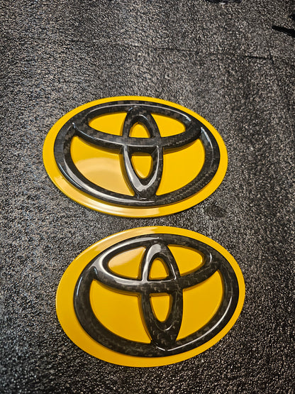 Nitro Yellow MKV TOYOTA SUPRA PAINT MATCH BADGES