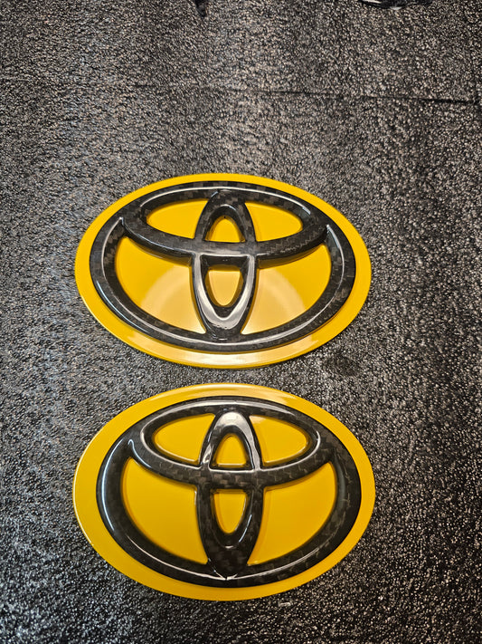 Nitro Yellow MKV TOYOTA SUPRA PAINT MATCH BADGES
