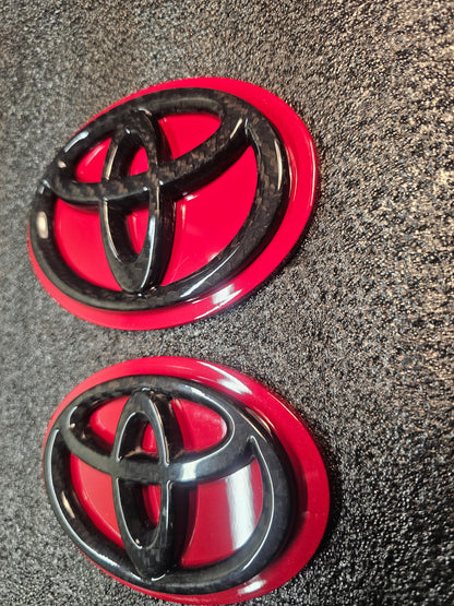 Renaissance Red MKV TOYOTA SUPRA PAINT MATCH BADGES