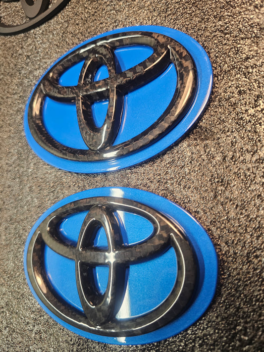 Refraction Blue MKV TOYOTA SUPRA PAINT MATCH BADGES