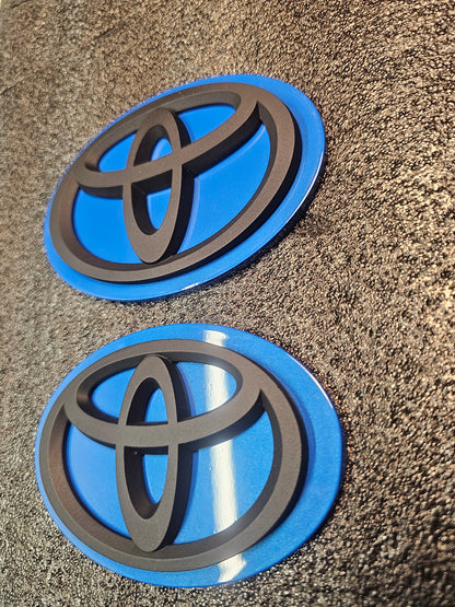 Refraction Blue MKV TOYOTA SUPRA PAINT MATCH BADGES
