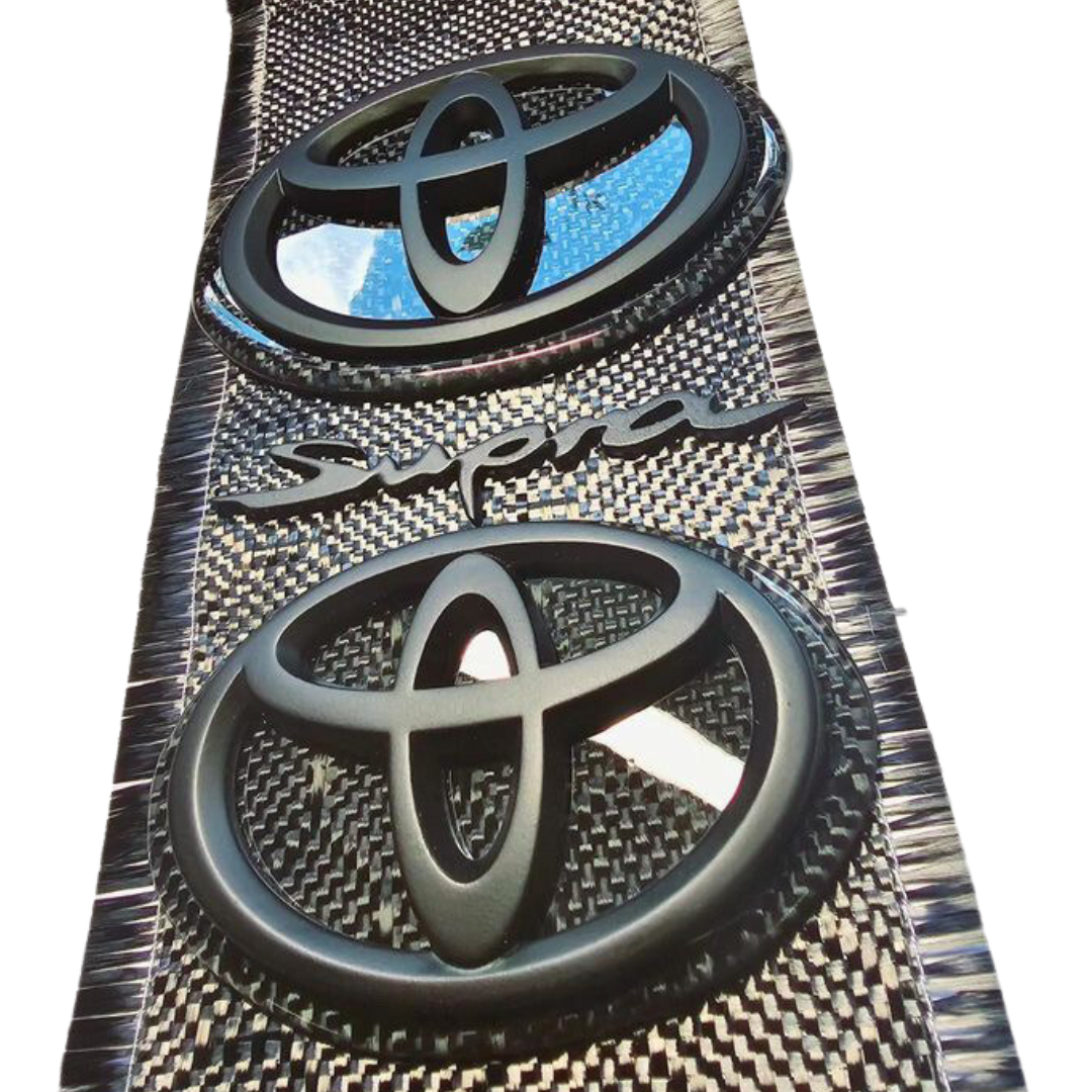 Toyota Supra Honeycomb "Hex" Carbon Fiber Badges MK5