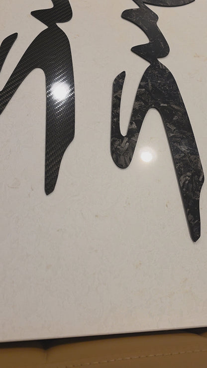 3ft Carbon Fiber Supra Wall Art