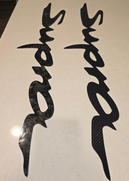 3ft Carbon Fiber Supra Wall Art