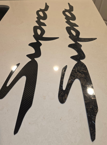 3ft Carbon Fiber Supra Wall Art