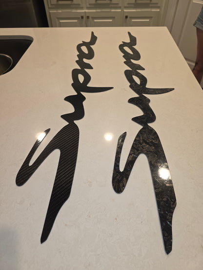 3ft Carbon Fiber Supra Wall Art